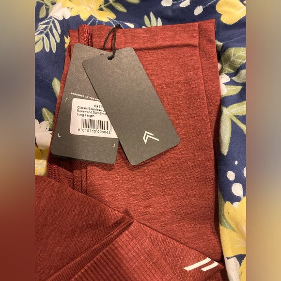 🆕 ONER Active 1st birthday ROSEWOOD leggings long length AND hair scrunchies - Picture 8 of 9